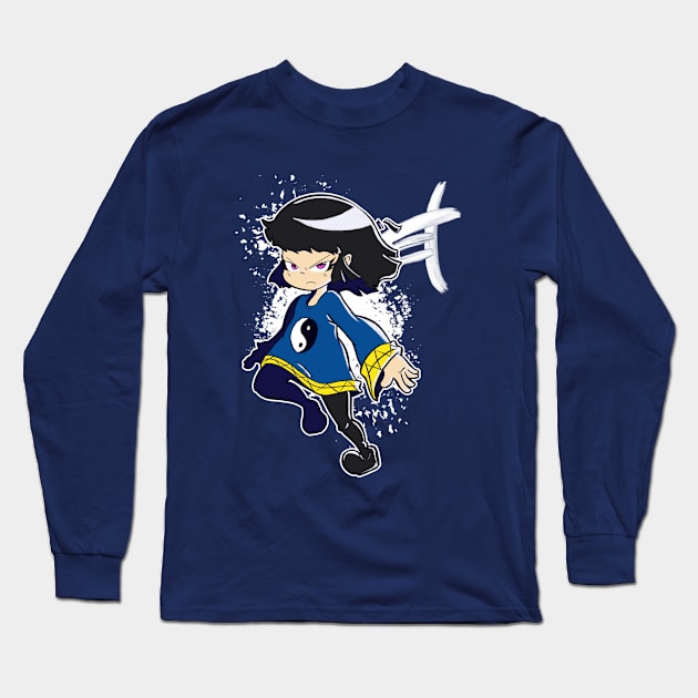 Moon Girl Long Sleeve T-Shirt by RM Prod (Ryan McCarthy Productions)